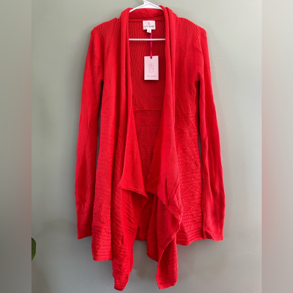 Julie Brown NYC sweater NWT poppy red